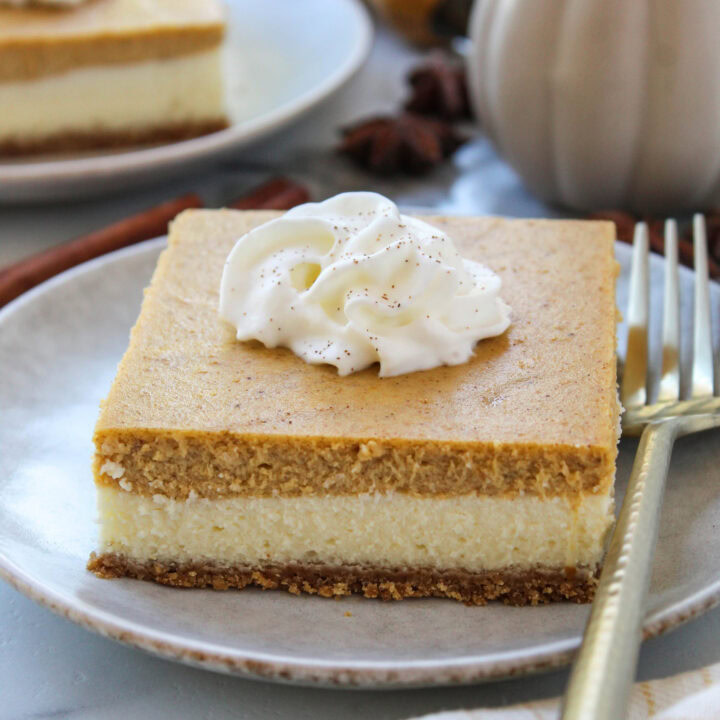 Pumpkin Cheesecake Bars