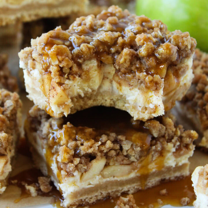 Caramel Apple Cheesecake Bars