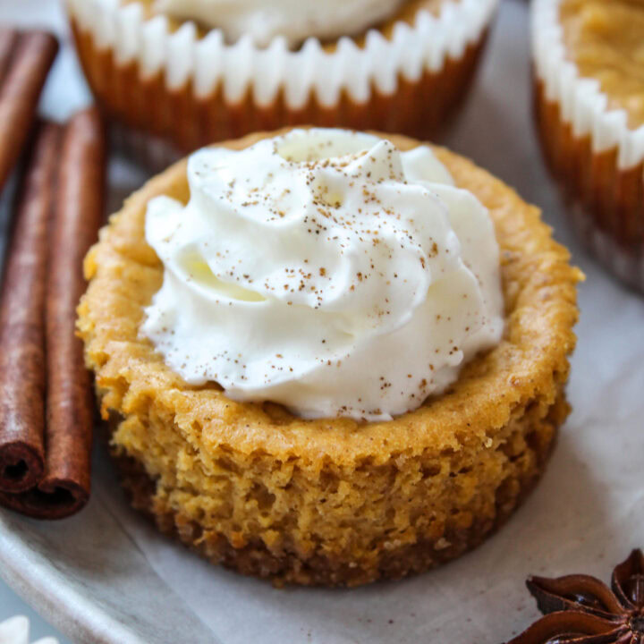 Mini Pumpkin Cheesecakes