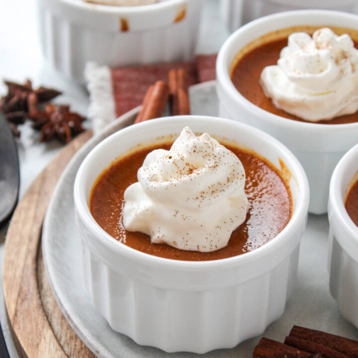 Baked Pumpkin Custard Cups