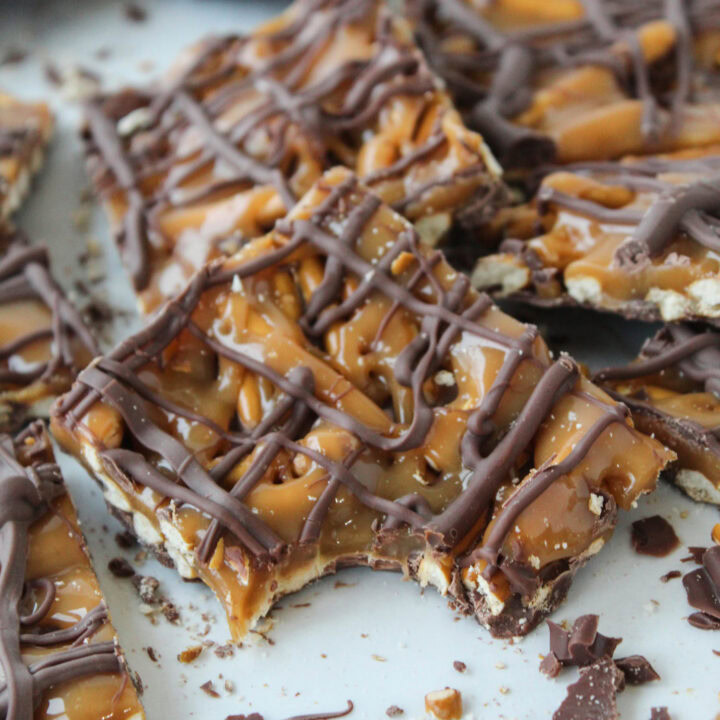 Salted Caramel Pretzel Bark