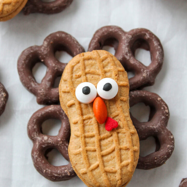 Nutter Butter Pretzel Turkeys