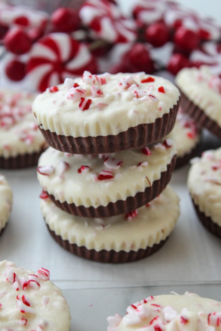 Peppermint Bark Cups