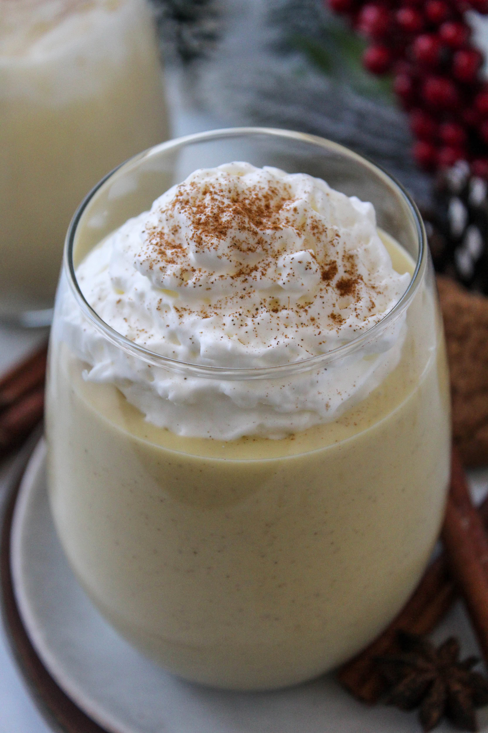 Homemade Eggnog Baking You Happier