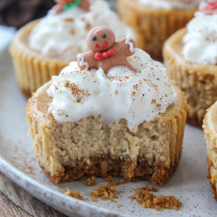 Mini Gingerbread Cheesecakes