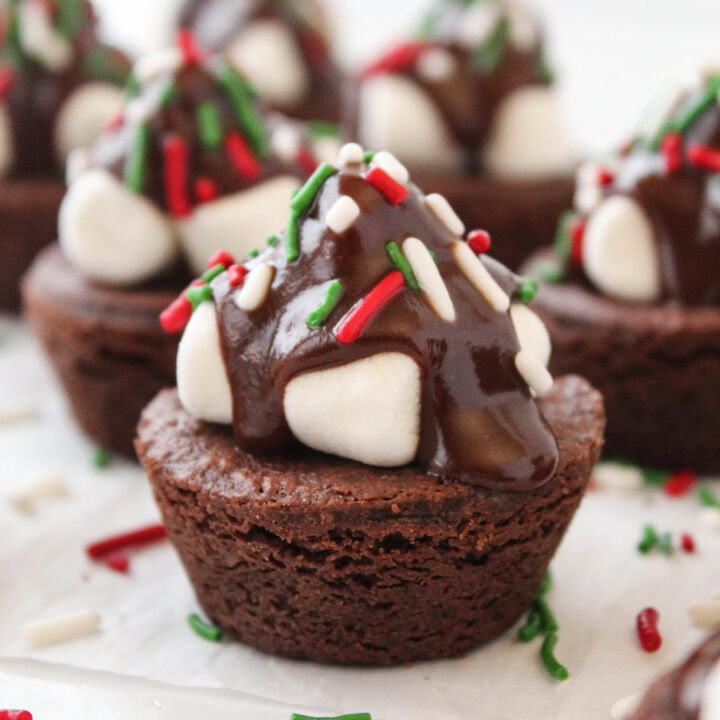 Hot Cocoa Brownie Bites