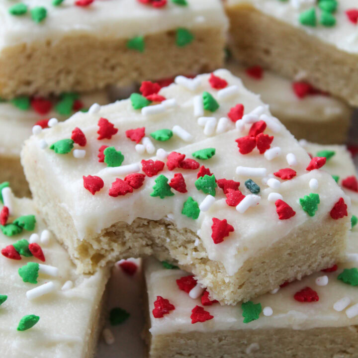 Christmas Sugar Cookie Bars
