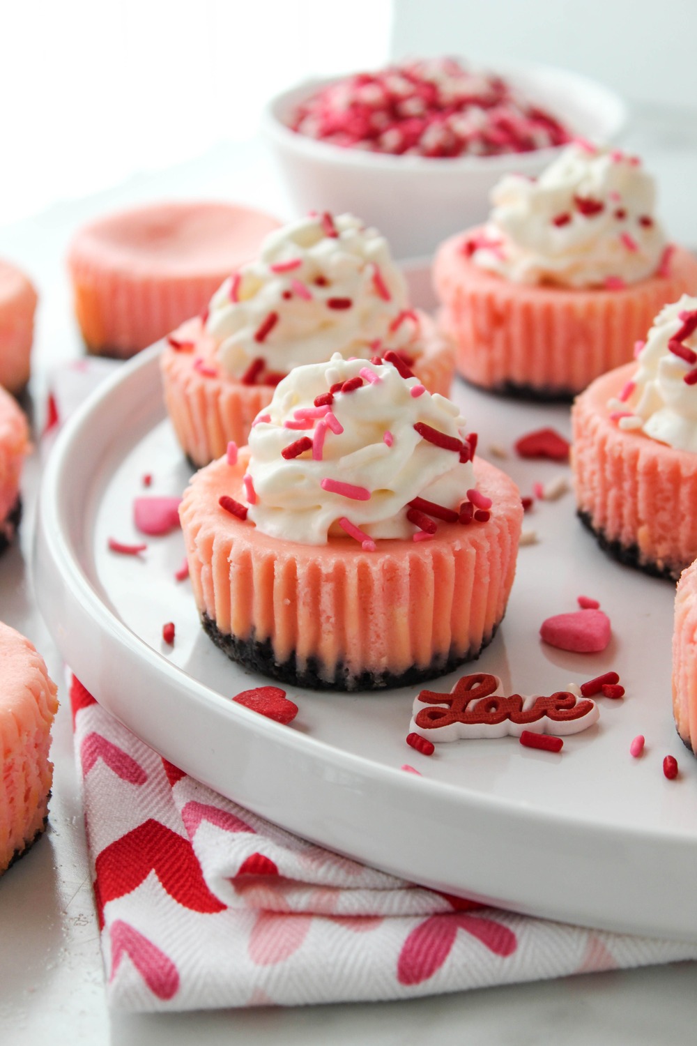 Mini Valentine Cheesecakes Baking You Happier