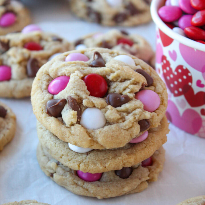 Valentine M&M Cookies