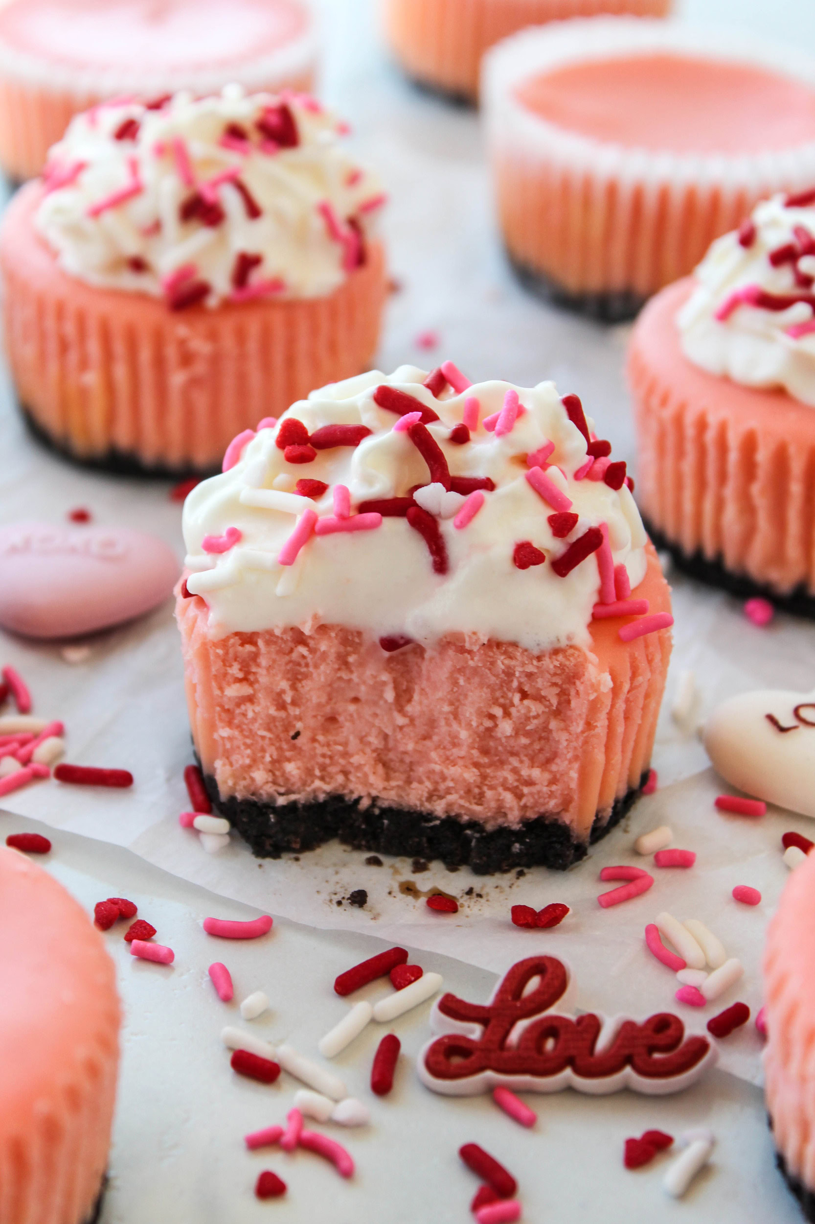 Mini Valentine Cheesecakes Baking You Happier