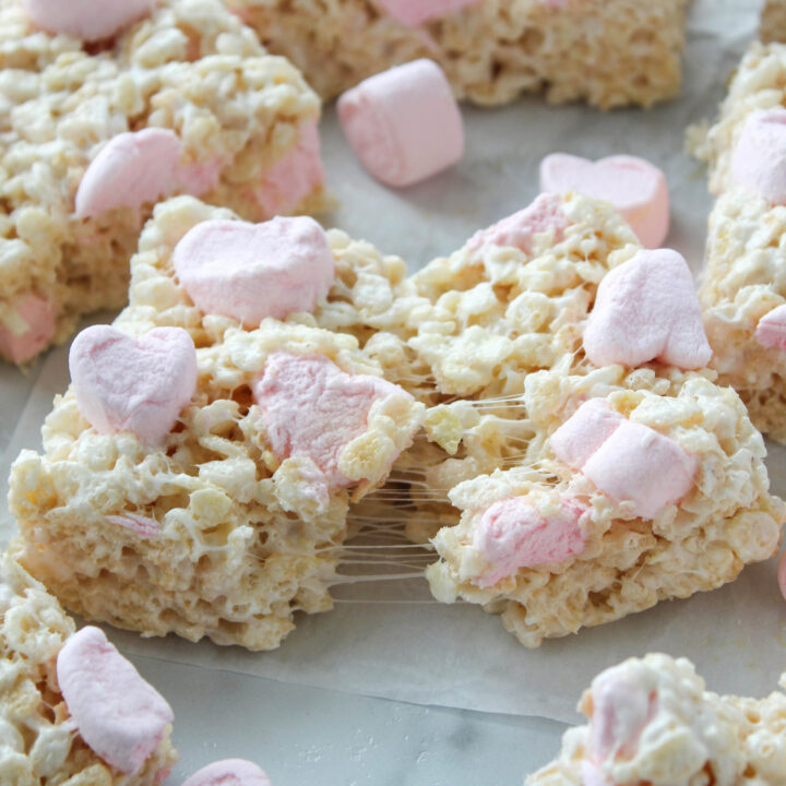 Valentine Marshmallow Rice Krispie Treats