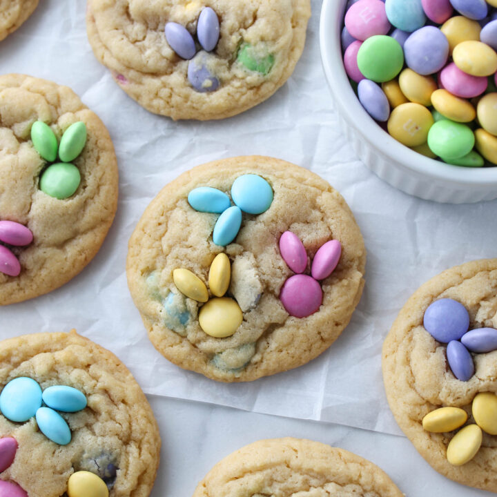 Easter Bunny M&M Cookies
