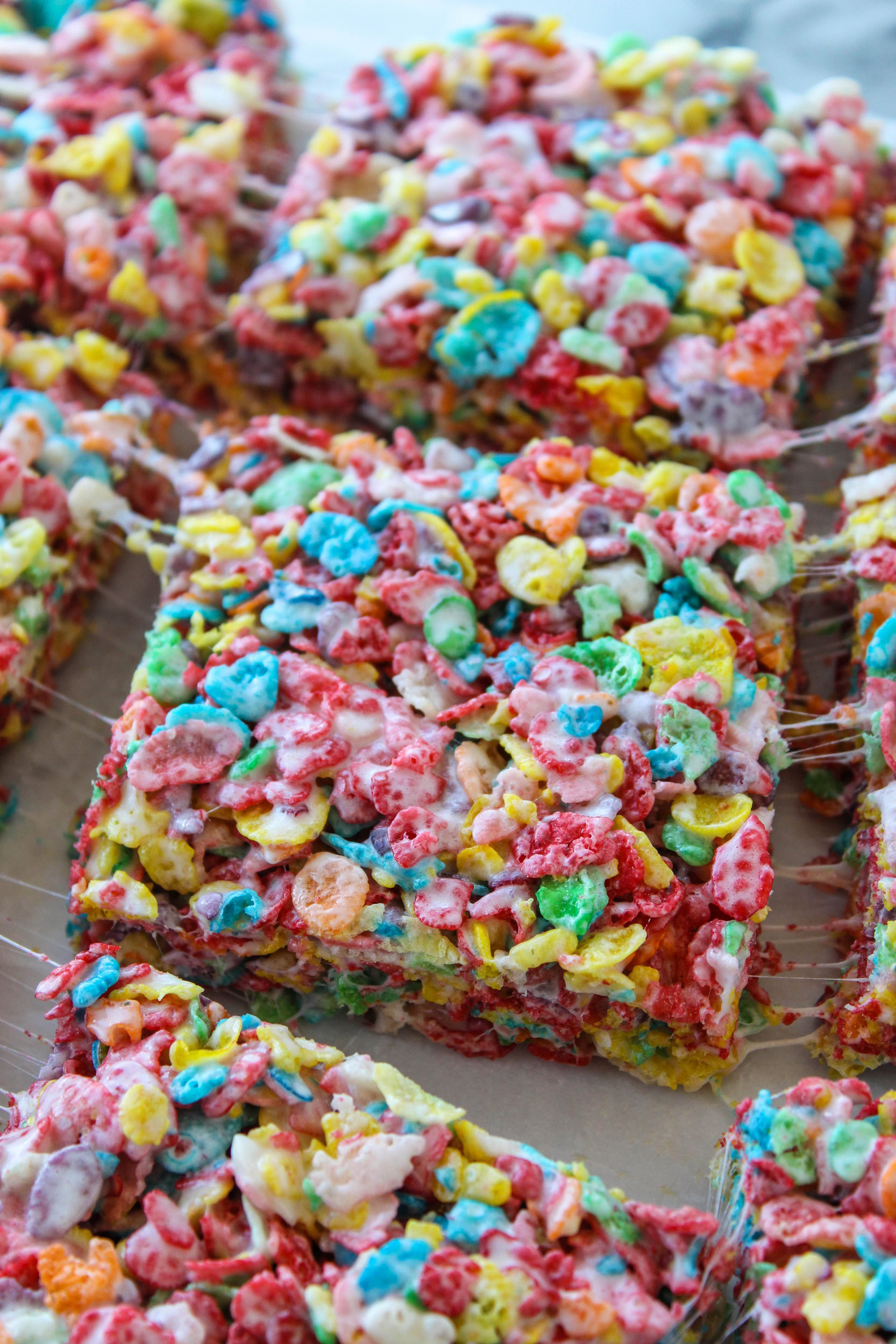 Fruity Pebbles Treats - Baking You Happier