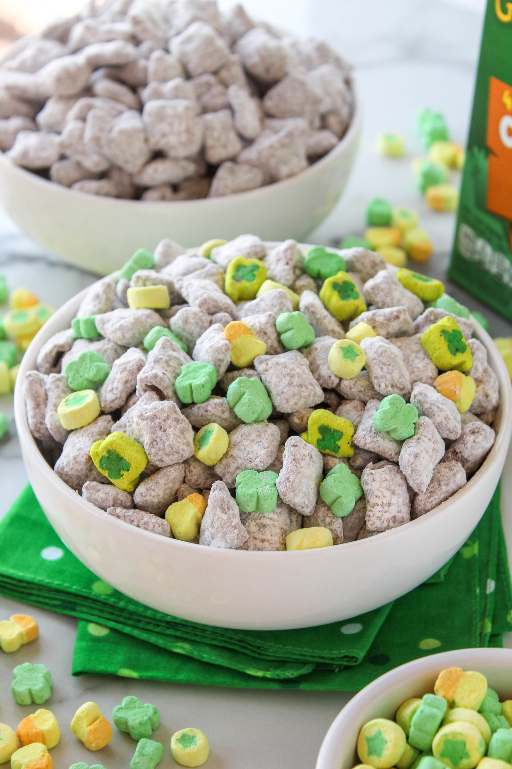 St. Patrick's Day Puppy Chow - Baking You Happier