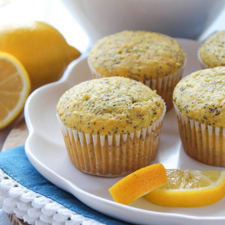 Lemon Poppy Seed Muffins with Cake Mix