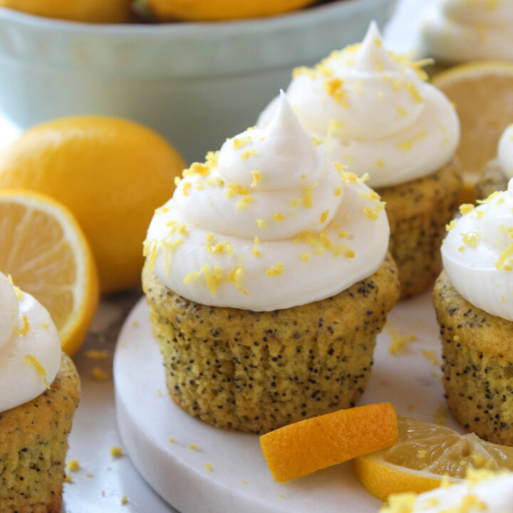 Lemon Poppy Seed Cupcakes