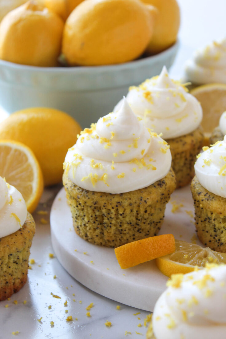 Lemon Poppy Seed Cupcakes