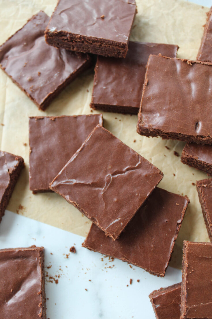 Sheet Pan Brownies with Frosting