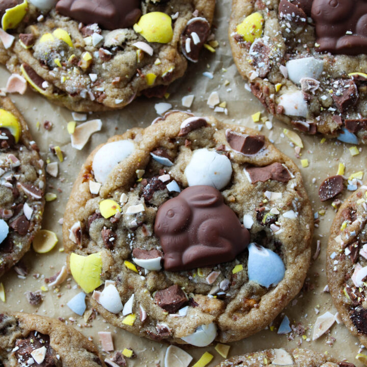 Semi-Homemade Cadbury Egg Cookies