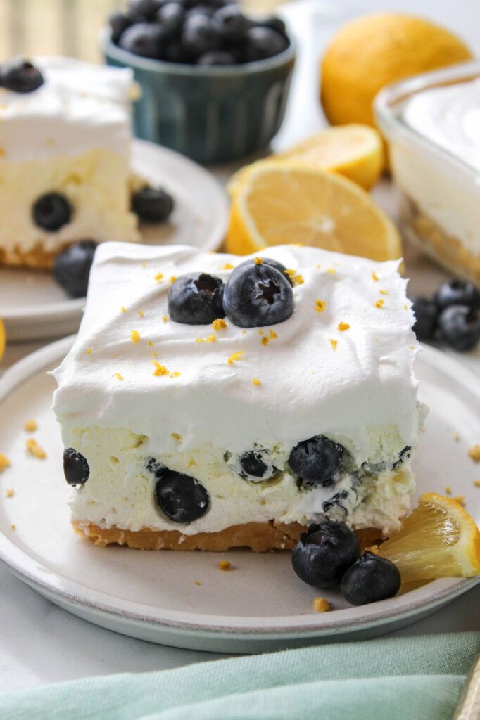 No Bake Lemon Blueberry Cheesecake Recipe