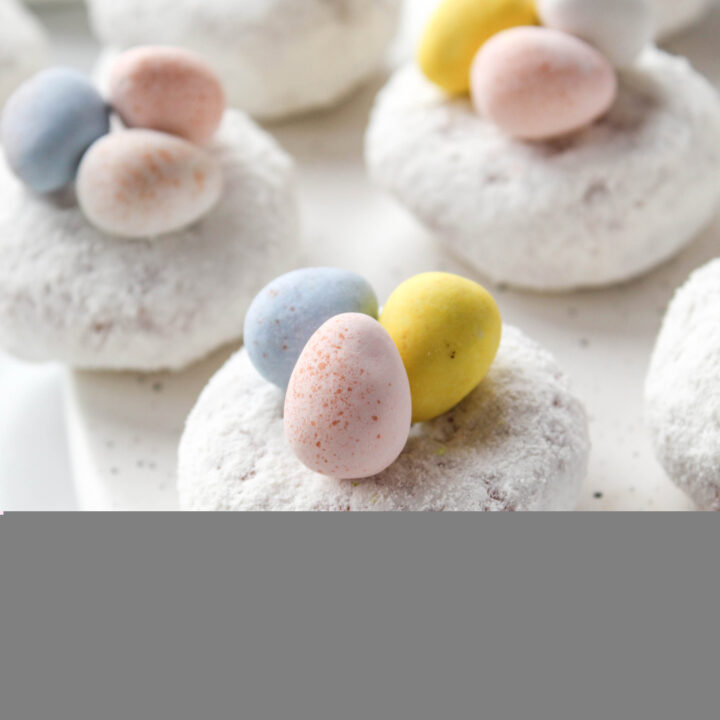 Mini Powdered Donut Bird Nests