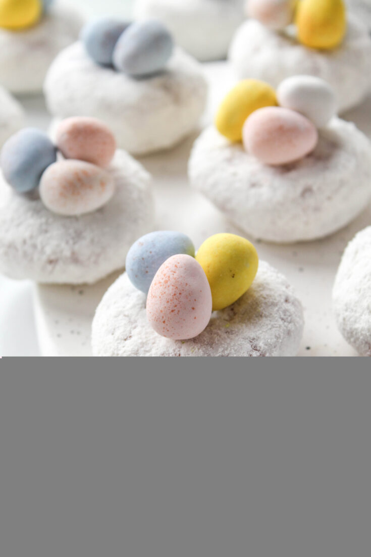 Mini Powdered Donut Bird Nests