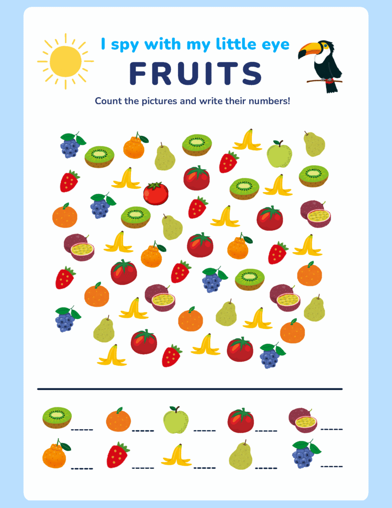 Free Printable Summer Activity Sheets