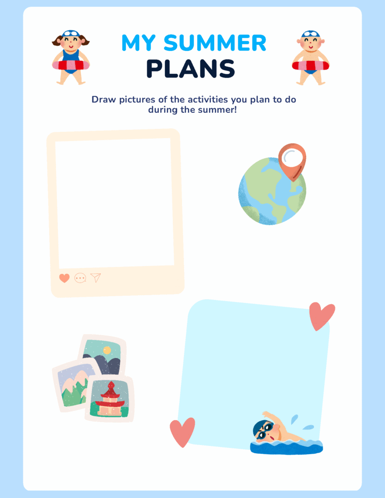 Free Printable Summer Activity Sheets