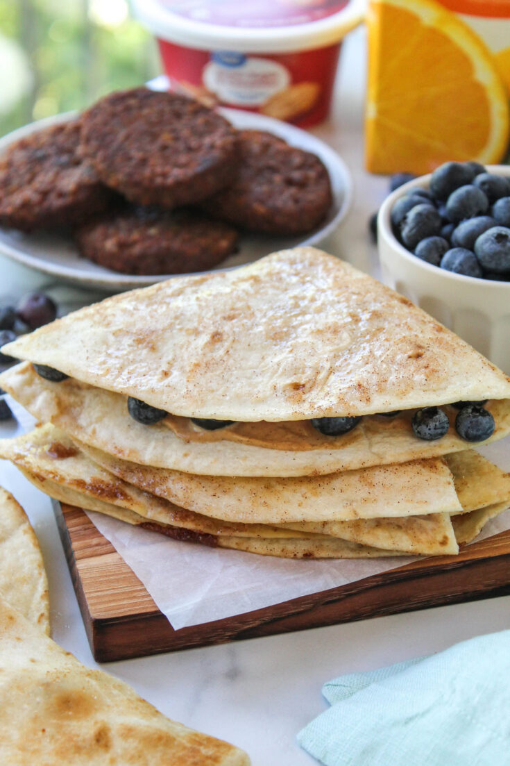 Blueberry Breakfast Quesadilla