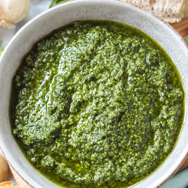 Vegan Spinach Basil Pesto