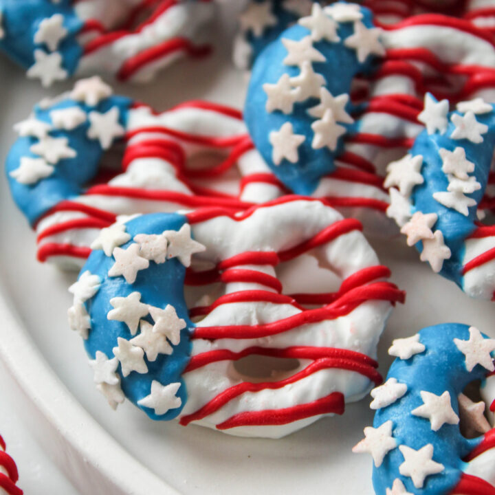 4th of July Flag Pretzels