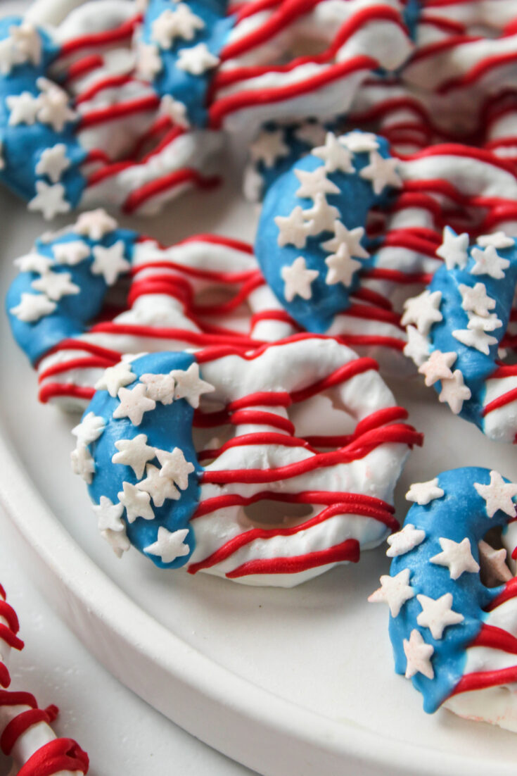 4th of July Flag Pretzels