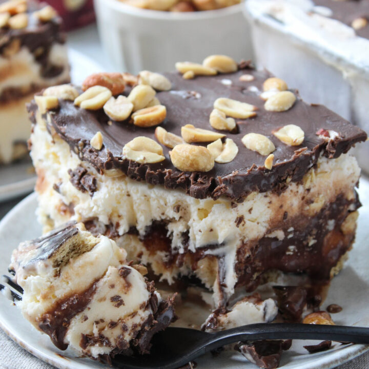 Buster Bar Ice Cream Cake