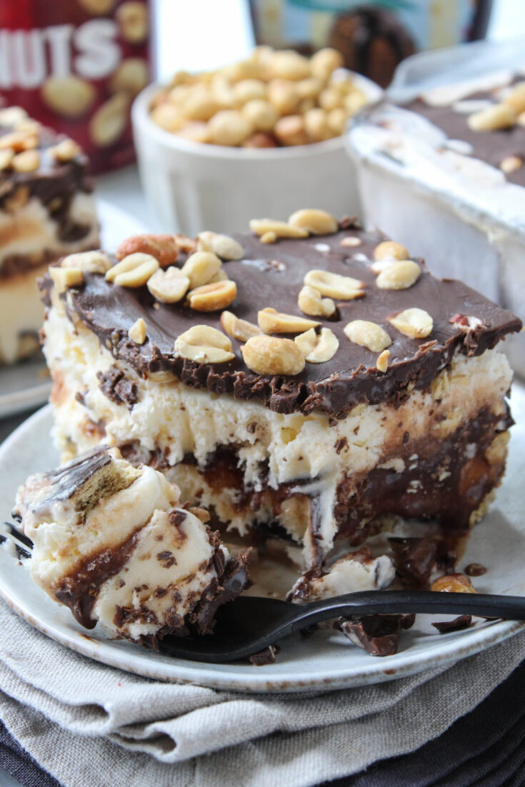 Buster Bar Ice Cream Cake