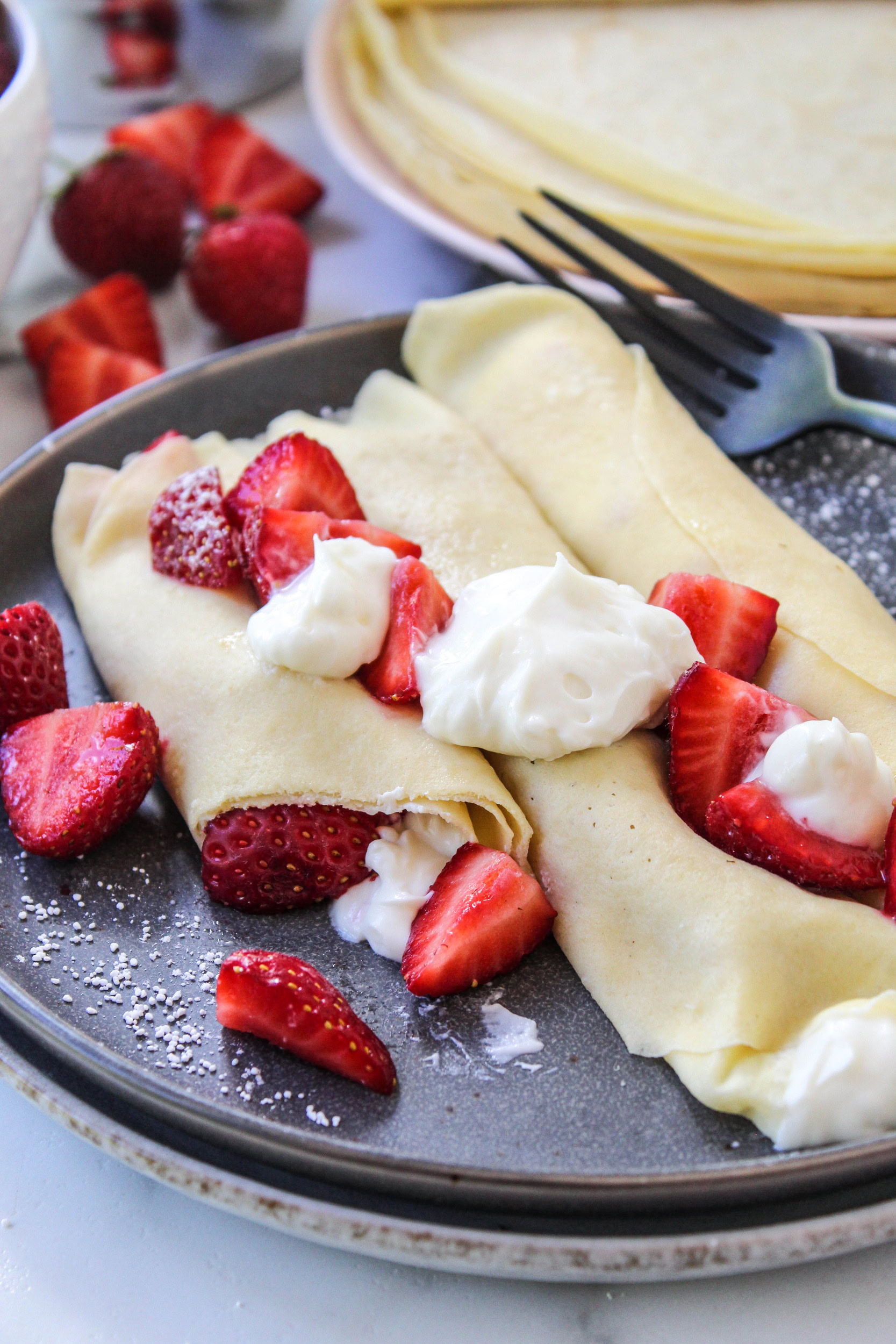 【2025今期✨️セオリー】 Satin Crepe Easy Popover Easy Crepes - Baking You Happier