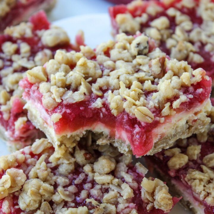 Rhubarb Cheesecake Bars