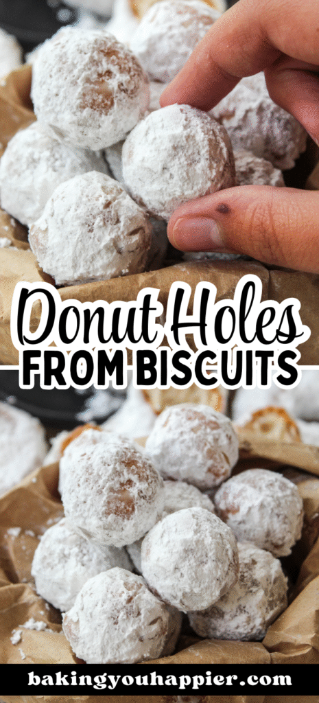 Powdered Sugar Biscuit Donut Holes Recipe