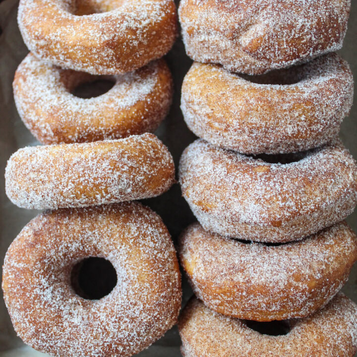 Cinnamon Sugar Canned Biscuit Donuts