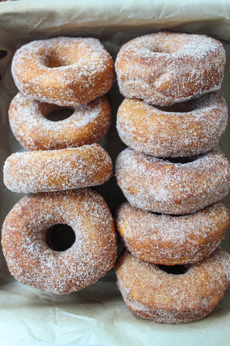 Cinnamon Sugar Canned Biscuit Donuts