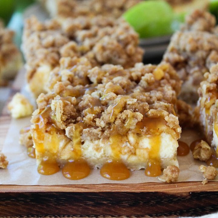 Caramel Apple Cheesecake Bars