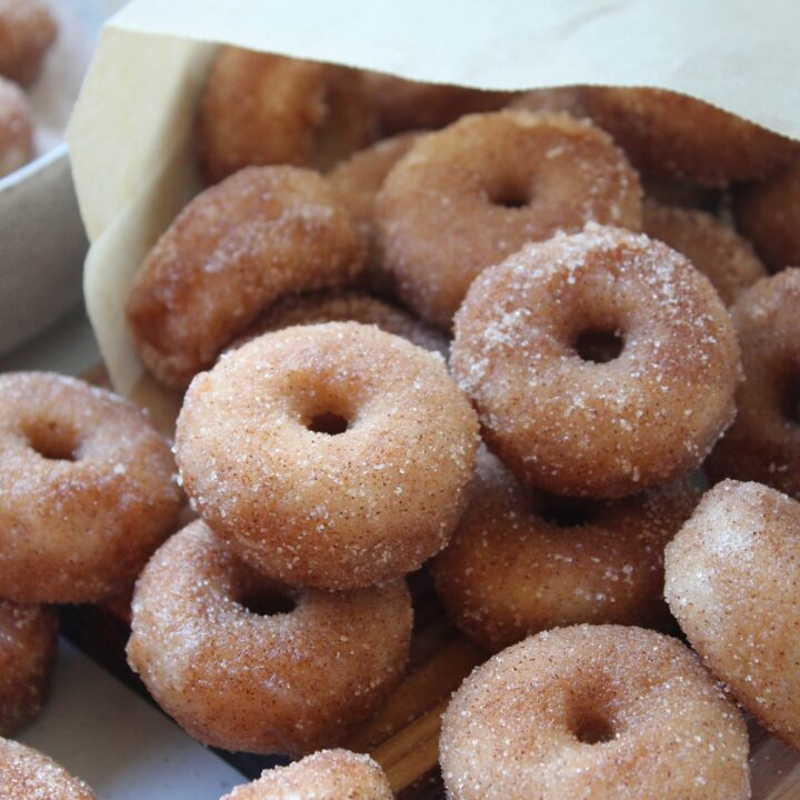 Baked Mini-Cinnamon Sugar Donuts
