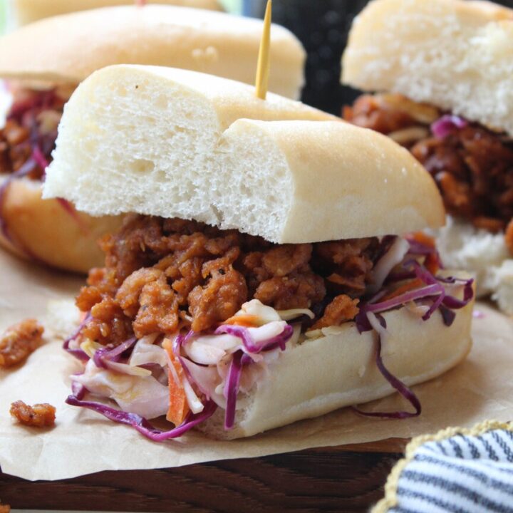 Vegetarian BBQ Pulled Pork Sandwich