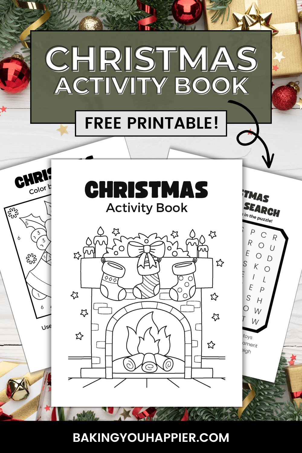 Free Printable Christmas Activity Book | Baking You Happier for Free Printable Christmas Activity Booklet