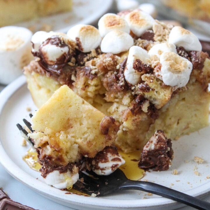 S'mores Overnight French Toast Bake