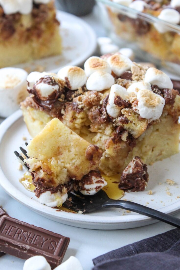 S'mores Overnight French Toast Bake