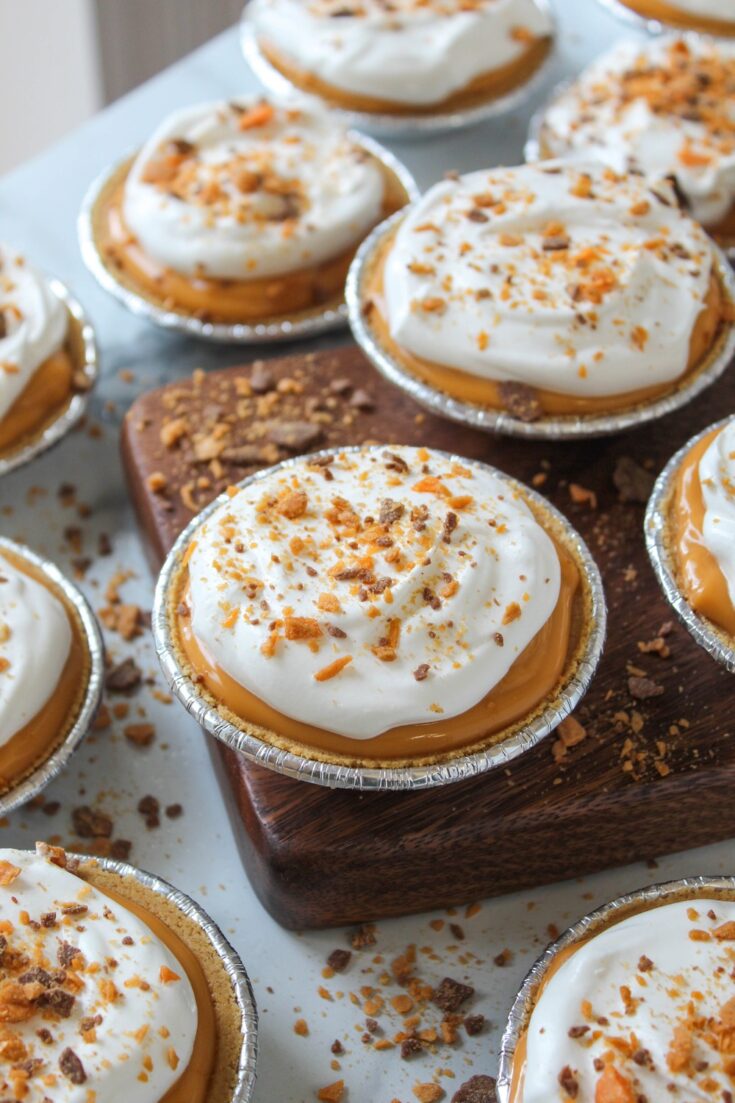 Mini-Butterscotch Pudding Pies