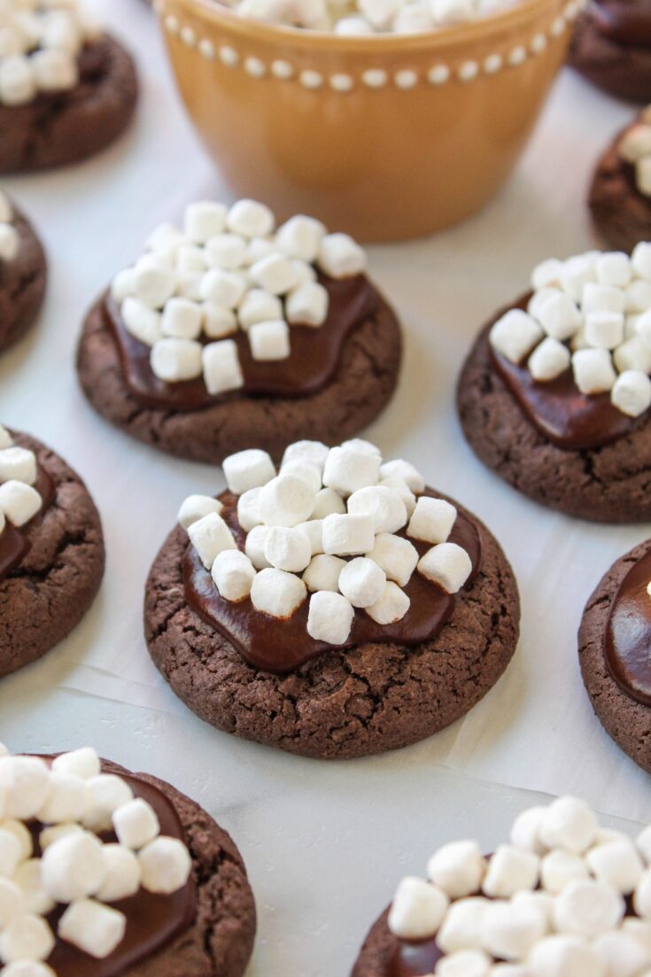 Hot Cocoa Cake Mix Cookies