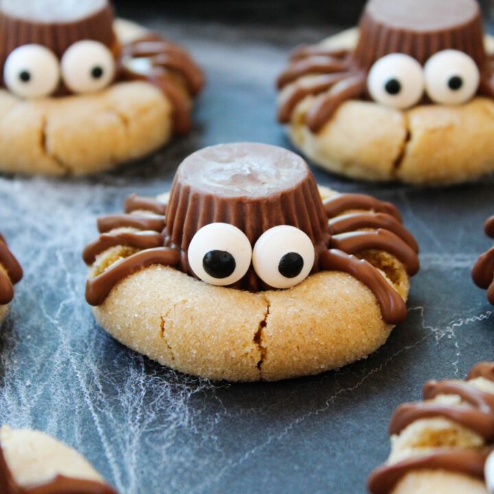 Peanut Butter Spider Cookies