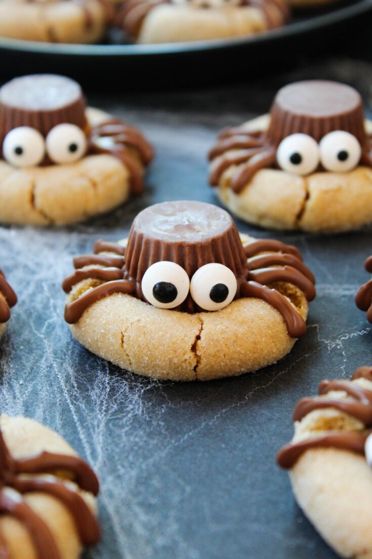 Peanut Butter Spider Cookies