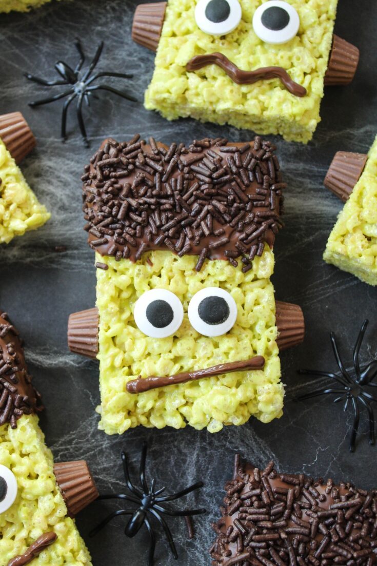 Frankenstein Rice Krispie Treats